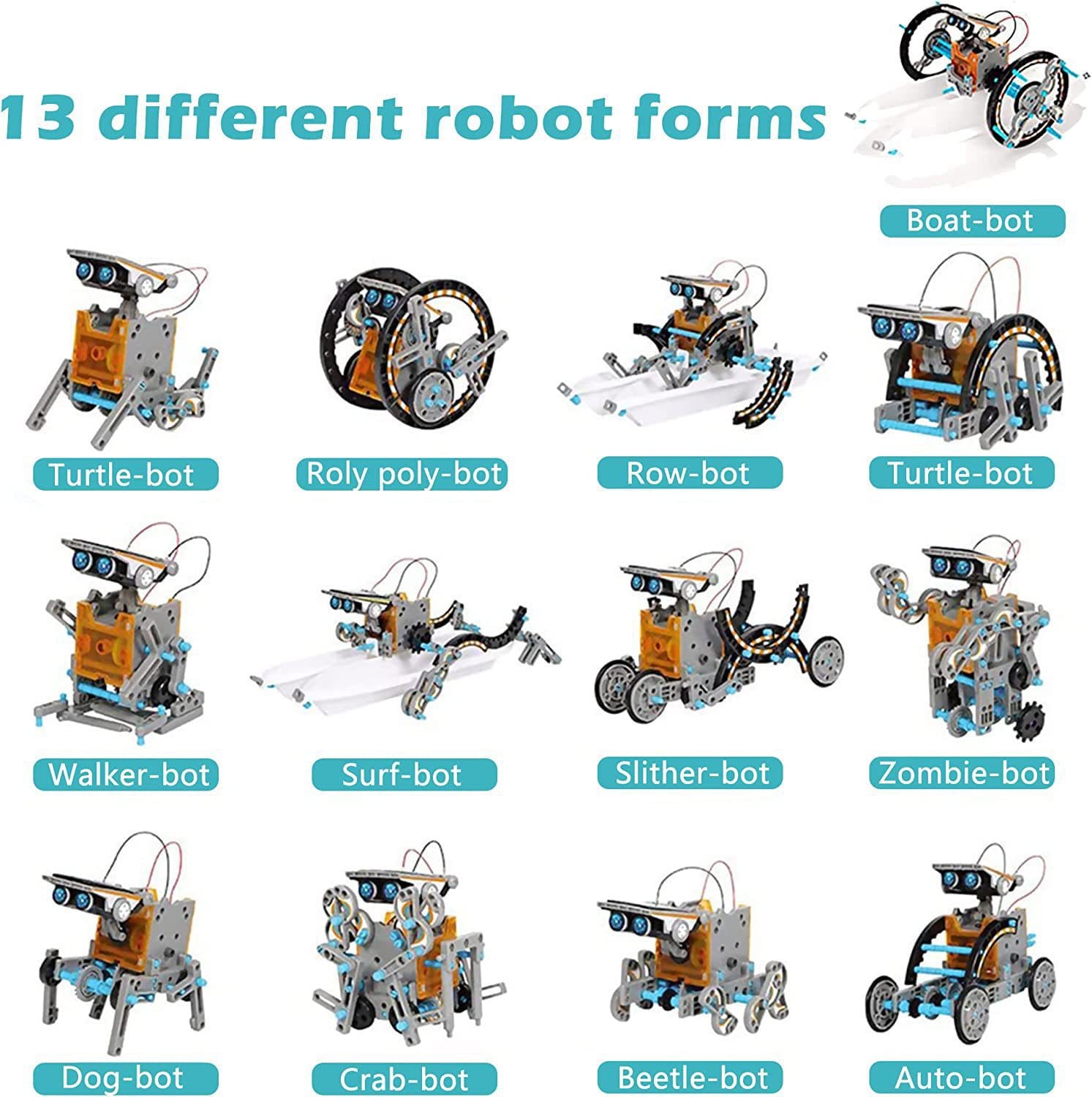 Solar Robot - 13 Different Forms